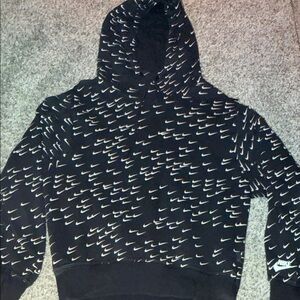 Nike Black and White Logo Hoodie